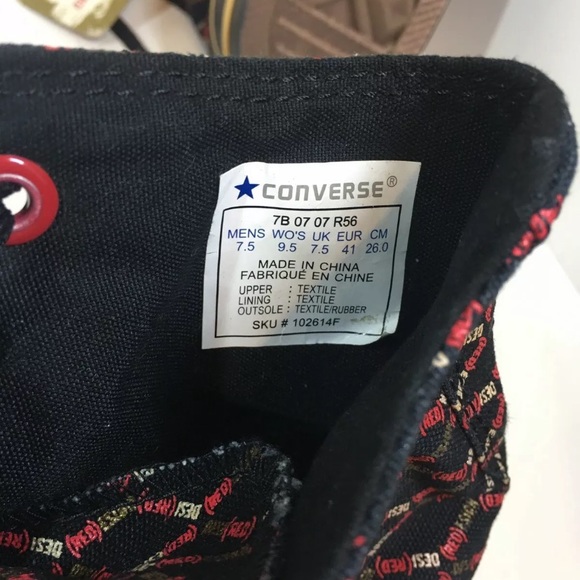 Converse All-stars Chuck Taylor Join Red Aids High - Picture 9 of 10